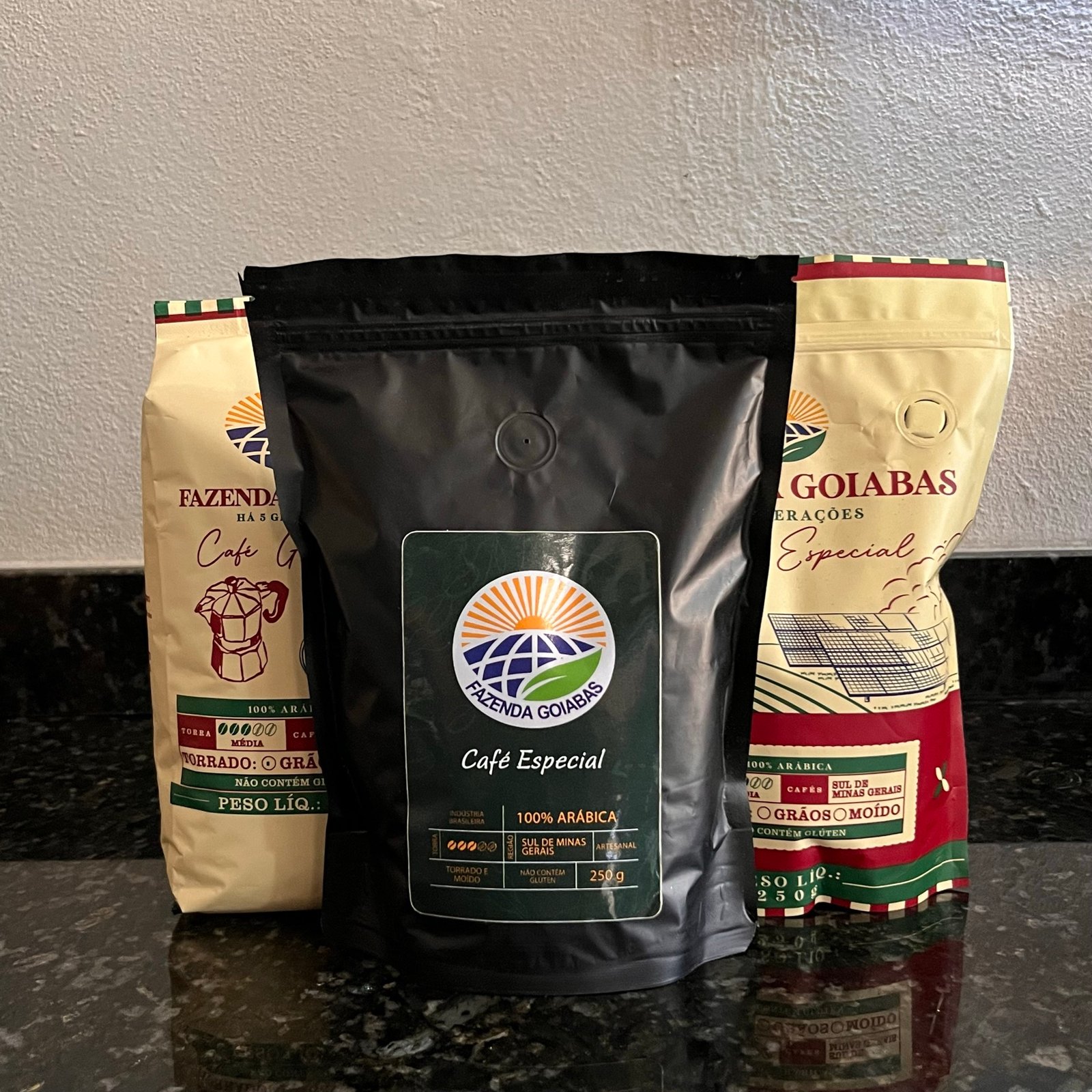 Linha de cafés da Fazenda Goiabas